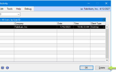 How to See Who is Logged into Dynamics GP