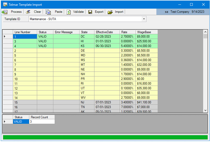 What Is the Telmar Template Import?